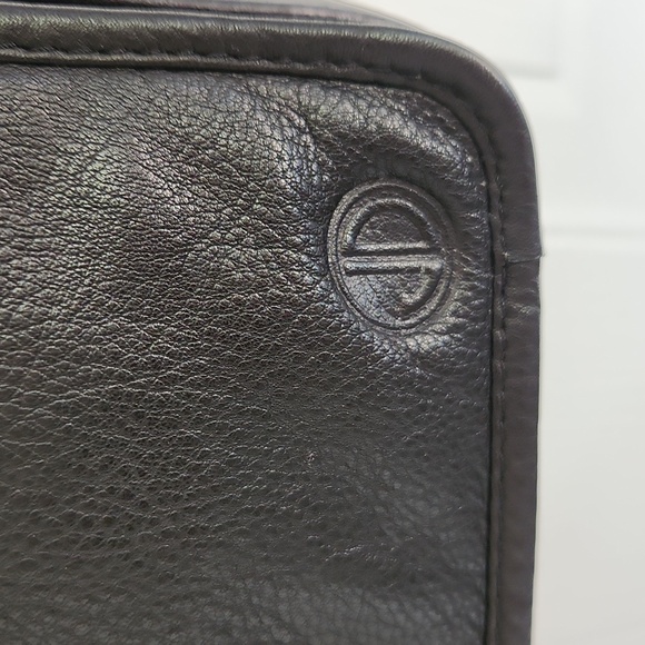 JD small black pebble leather organizer purse - Picture 2 of 8